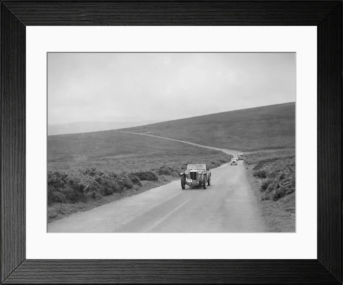 Framed Print : Cream Cracker Team MG PB of EJ Haesendonck competing at the MCC Torquay Rally, July 1937 Framed Print : Cream Cracker Team MG PB of EJ Haesendonck competing at the MCC Torquay Rally, July 1937