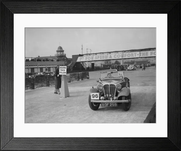 Framed Print : SS 2 competing in the JCC Rally, Brooklands, Surrey, 1939. Artist: Bill Brunell Framed Print : SS 2 competing in the JCC Rally, Brooklands, Surrey, 1939. Artist: Bill Brunell