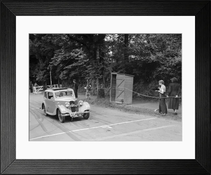 Framed Print : Riley of JM Laing, winner of a bronze award at the MCC Torquay Rally, July 1937. Artist