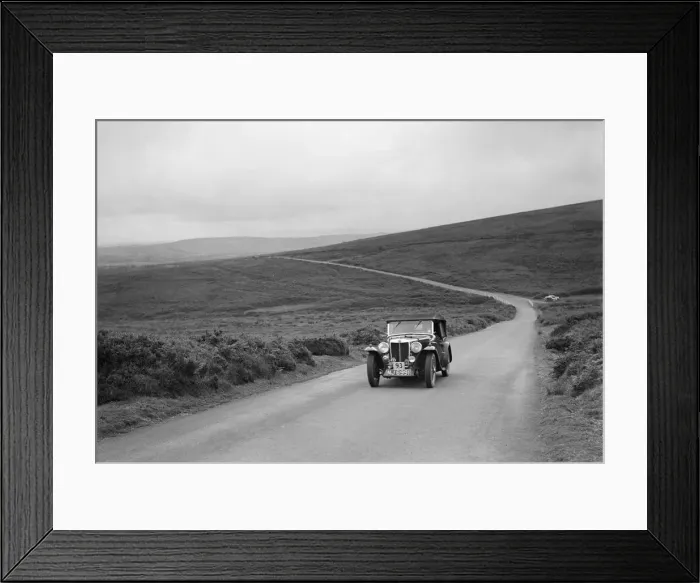 Framed Print : MG Magnette of RWG Collins, winner of a premier award at the MCC Torquay Rally, July 1937 Framed Print : MG Magnette of RWG Collins, winner of a premier award at the MCC Torquay Rally, July 1937