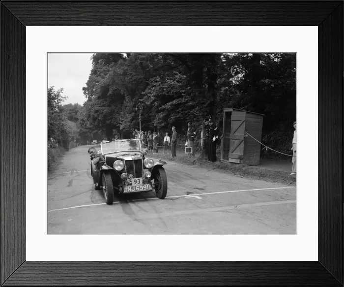 Framed Print : MG Magnette of RWG Collins, winner of a premier award at the MCC Torquay Rally, July 1937 Framed Print : MG Magnette of RWG Collins, winner of a premier award at the MCC Torquay Rally, July 1937
