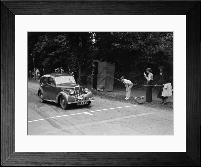 Framed Print : Standard Flying 12 of WJ Haward, winner of a bronze award at the MCC Torquay Rally, July 1937 Framed Print : Standard Flying 12 of WJ Haward, winner of a bronze award at the MCC Torquay Rally, July 1937