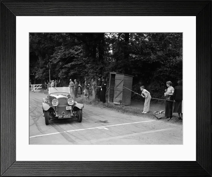 Framed Print : Bentley of FE Elgood, winner of a premier award at the MCC Torquay Rally, July 1937 Framed Print : Bentley of FE Elgood, winner of a premier award at the MCC Torquay Rally, July 1937