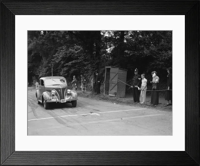 Framed Print : Ford V8 of J Harrison, winner of a bronze award at the MCC Torquay Rally, July 1937 Framed Print : Ford V8 of J Harrison, winner of a bronze award at the MCC Torquay Rally, July 1937