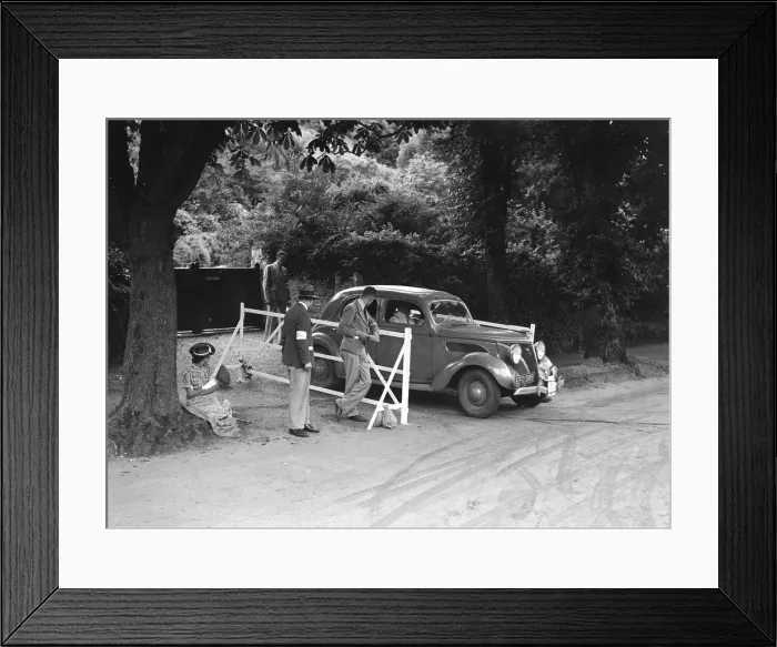 Framed Print : Ford V8 of Viscount Chetwynd, winner of a silver award at the MCC Torquay Rally, July 1937 Framed Print : Ford V8 of Viscount Chetwynd, winner of a silver award at the MCC Torquay Rally, July 1937