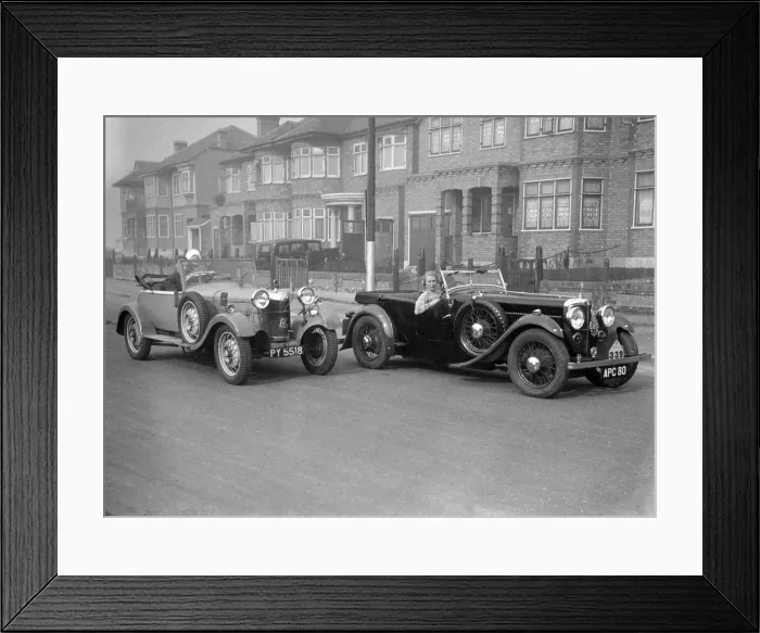 Framed Print : SA Roebucks AC Open 2-seat tourer and Kitty Brunells winning AC 4-seater tourer Framed Print : SA Roebucks AC Open 2-seat tourer and Kitty Brunells winning AC 4-seater tourer