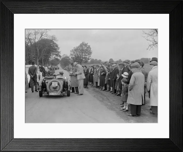 Framed Print : Aston Martin of JJ Boyd-Harvey at the RSAC Scottish Rally, 1934. Artist: Bill Brunell Framed Print : Aston Martin of JJ Boyd-Harvey at the RSAC Scottish Rally, 1934. Artist: Bill Brunell