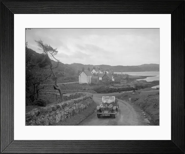 Framed Print : Triumph open tourer of Joan Richmond competing in the RSAC Scottish Rally, 1934. Artist Framed Print : Triumph open tourer of Joan Richmond competing in the RSAC Scottish Rally, 1934. Artist