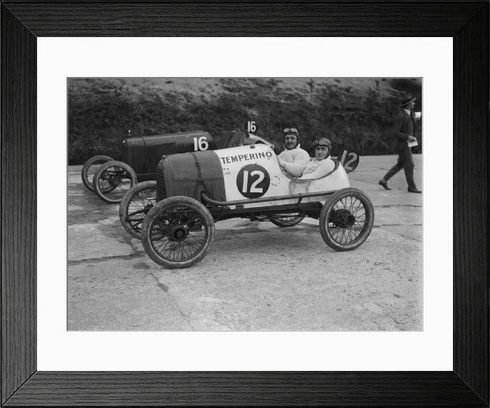 Framed Print : Temperino of JS Wood and Salmson of Andre Lombard at the JCC 200 Mile Race, Brooklands, 1921 Framed Print : Temperino of JS Wood and Salmson of Andre Lombard at the JCC 200 Mile Race, Brooklands, 1921