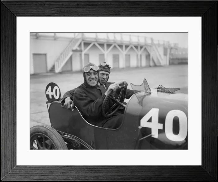 Framed Print : BS Marshall in his Aston Martin at the JCC 200 Mile Race, Brooklands, Surrey, 1921 Framed Print : BS Marshall in his Aston Martin at the JCC 200 Mile Race, Brooklands, Surrey, 1921