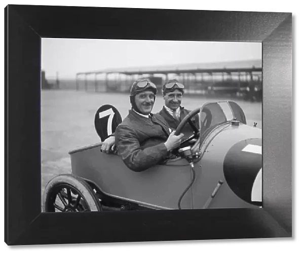 W Bickell in his Singer at the JCC 200 Mile Race, Brooklands, Surrey, 1921. Artist: Bill Brunell