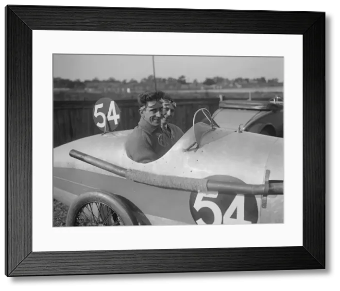Framed Print : HC Munday in his AC at the JCC 200 Mile Race, Brooklands, Surrey, 1921. Artist: Bill Brunell Framed Print : HC Munday in his AC at the JCC 200 Mile Race, Brooklands, Surrey, 1921. Artist: Bill Brunell