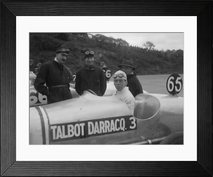 Framed Print : Kenelm Lee Guinness in his Talbot-Darracq at the JCC 200 Mile Race, Brooklands, Surrey, 1921 Framed Print : Kenelm Lee Guinness in his Talbot-Darracq at the JCC 200 Mile Race, Brooklands, Surrey, 1921