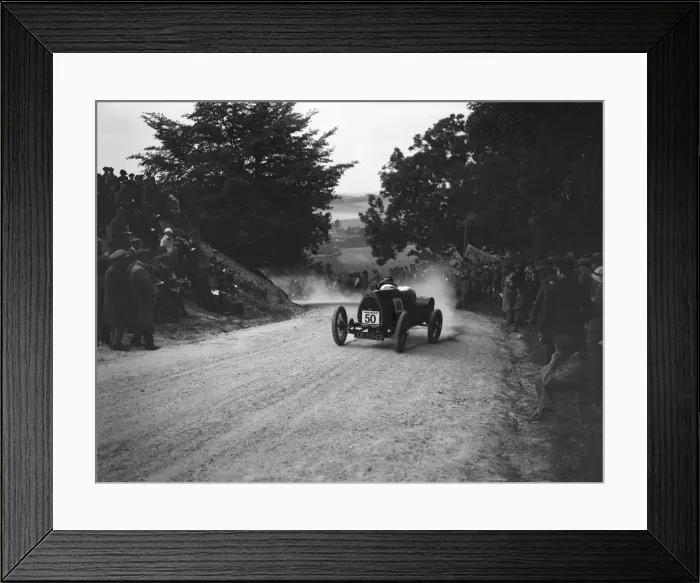 Framed Print : Bugatti Brescia competing in a JCC hillclimb, South Harting, Sussex, 1922. Artist: Bill Brunell Framed Print : Bugatti Brescia competing in a JCC hillclimb, South Harting, Sussex, 1922. Artist: Bill Brunell