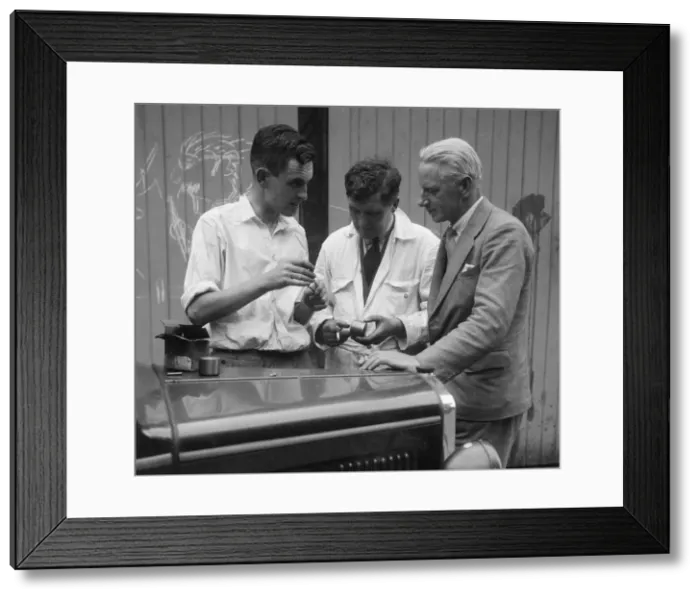 Framed Print : Austin 7 at Brooklands on the day of Leon Cushmans speed record attempt, 8 August 1931 Framed Print : Austin 7 at Brooklands on the day of Leon Cushmans speed record attempt, 8 August 1931