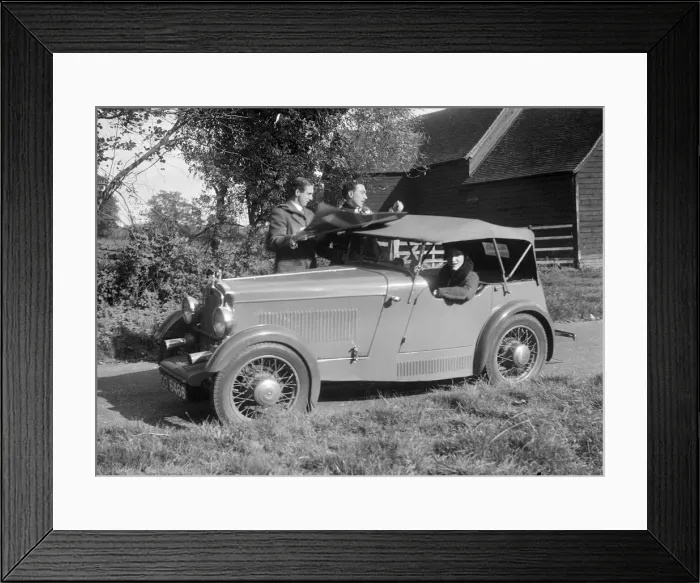 Framed Print : Wolseley Hornet taking part in the Bugatti Owners Club car treasure hunt, 25 October 1931 Framed Print : Wolseley Hornet taking part in the Bugatti Owners Club car treasure hunt, 25 October 1931