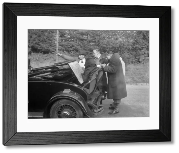 Framed Print : Wolseley Hornet taking part in the Bugatti Owners Club car treasure hunt, 25 October 1931 Framed Print : Wolseley Hornet taking part in the Bugatti Owners Club car treasure hunt, 25 October 1931