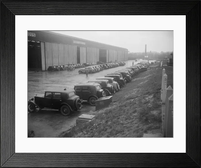 Framed Print : Cars at the Riley Motor Club Rally, Croydon Aerodrome, 25 April 1931. Artist: Bill Brunell Framed Print : Cars at the Riley Motor Club Rally, Croydon Aerodrome, 25 April 1931. Artist: Bill Brunell