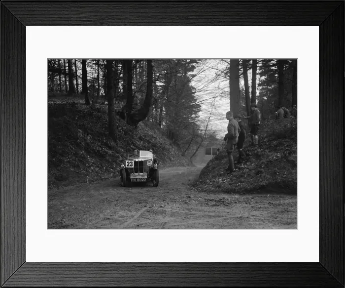 Framed Print : MG M Type standard 2-seater competing in the JCC Half-Day Trial, Hurtwood Hill, Surrey, 1930 Framed Print : MG M Type standard 2-seater competing in the JCC Half-Day Trial, Hurtwood Hill, Surrey, 1930
