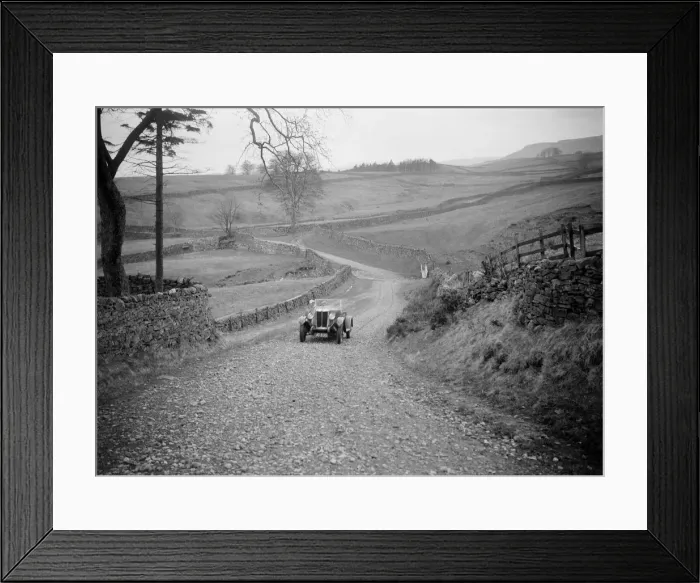 Framed Print : Kitty Brunell road testing a MG 18 / 80, April 1931. Artist: Bill Brunell Framed Print : Kitty Brunell road testing a MG 18 / 80, April 1931. Artist: Bill Brunell