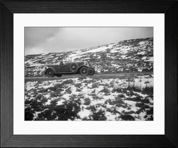 Framed Print : Kitty Brunell road testing a MG 18 / 80, April 1931. Artist: Bill Brunell Framed Print : Kitty Brunell road testing a MG 18 / 80, April 1931. Artist: Bill Brunell