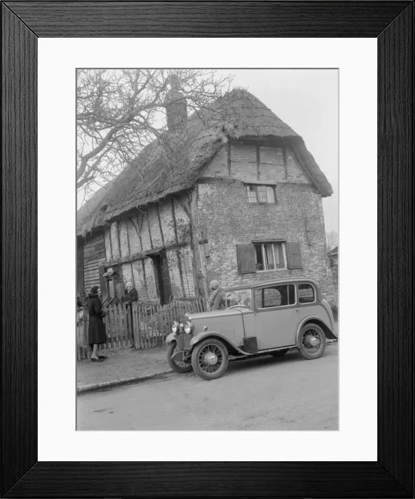 Framed Print : Road testing a Triumph Scorpion, Horley, Surrey, 1931. Artist: Bill Brunell Framed Print : Road testing a Triumph Scorpion, Horley, Surrey, 1931. Artist: Bill Brunell