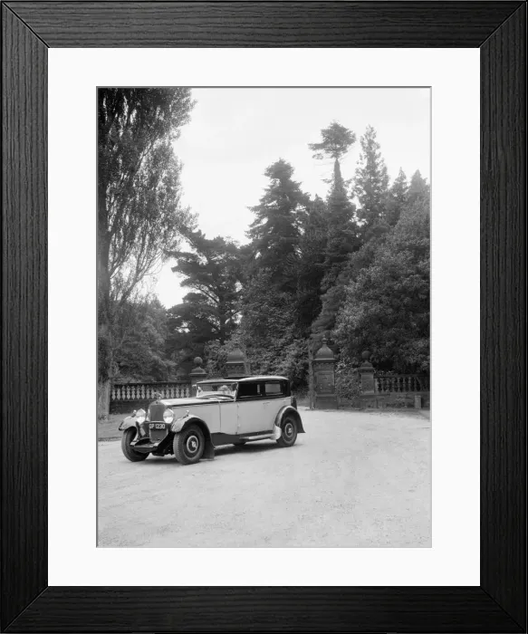 Framed Print : Kitty Brunell road testing a 1931 Delage D8, Wykehurst Place, Bolney, Sussex. Artist: Bill Brunell Framed Print : Kitty Brunell road testing a 1931 Delage D8, Wykehurst Place, Bolney, Sussex. Artist: Bill Brunell