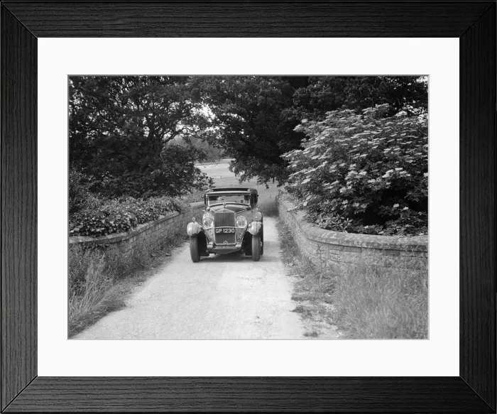 Framed Print : Kitty Brunell road testing a 1931 Delage D8. Artist: Bill Brunell Framed Print : Kitty Brunell road testing a 1931 Delage D8. Artist: Bill Brunell