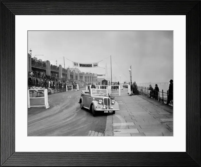 Framed Print : Standard Avon Twelve competing in the Blackpool Rally, 1936. Artist: Bill Brunell Framed Print : Standard Avon Twelve competing in the Blackpool Rally, 1936. Artist: Bill Brunell