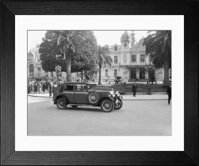 Framed Print : Talbot 14 / 45 of Kitty Brunell competing in the Monte Carlo Rally, Monaco, 1930. Artist Framed Print : Talbot 14 / 45 of Kitty Brunell competing in the Monte Carlo Rally, Monaco, 1930. Artist