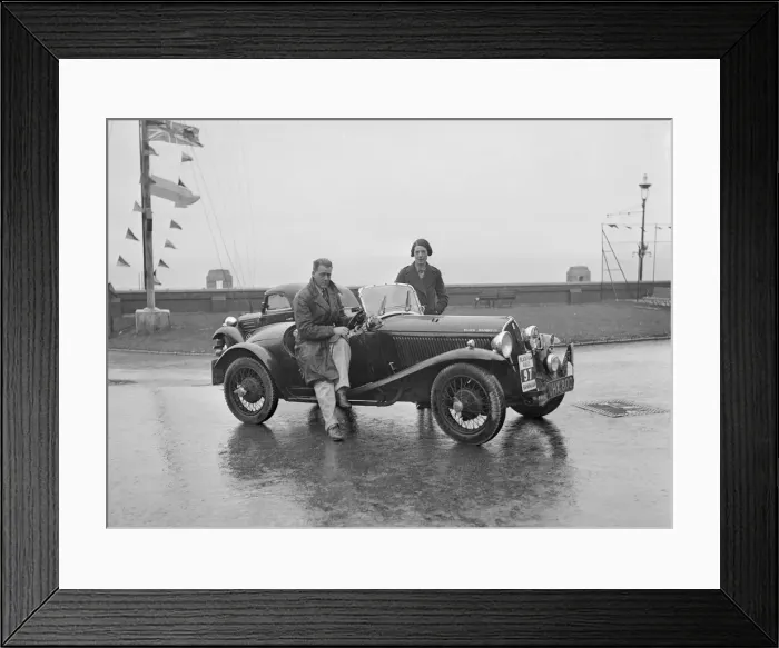 Framed Print : Fiat Balilla 508S of SGE Tett of the Black Diamond III team at the Blackpool Rally, 1936 Framed Print : Fiat Balilla 508S of SGE Tett of the Black Diamond III team at the Blackpool Rally, 1936
