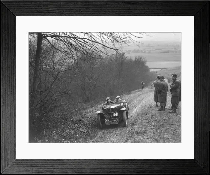 Framed Print : MG J2 competing in a trial, Crowell Hill, Chinnor, Oxfordshire, 1930s. Artist: Bill Brunell Framed Print : MG J2 competing in a trial, Crowell Hill, Chinnor, Oxfordshire, 1930s. Artist: Bill Brunell