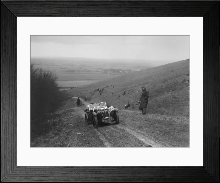 Framed Print : MG Magna competing in a trial, Crowell Hill, Chinnor, Oxfordshire, 1930s. Artist: Bill Brunell Framed Print : MG Magna competing in a trial, Crowell Hill, Chinnor, Oxfordshire, 1930s. Artist: Bill Brunell