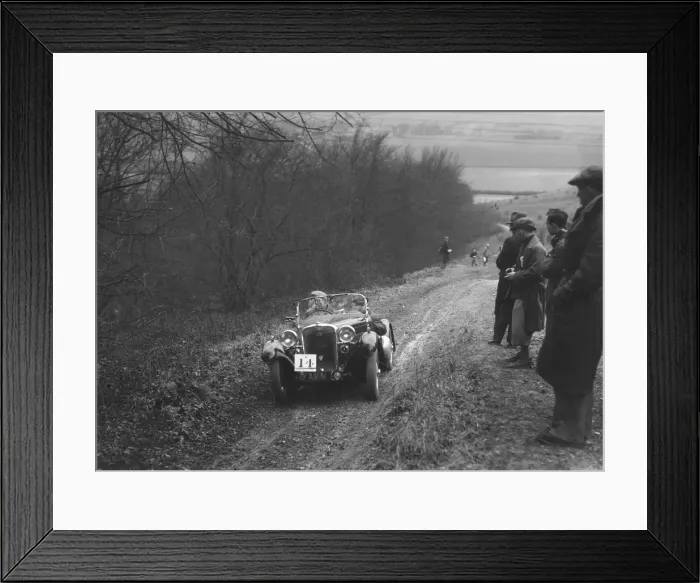 Framed Print : Singer 2-seater sports competing in a trial, Crowell Hill, Chinnor, Oxfordshire, 1930s Framed Print : Singer 2-seater sports competing in a trial, Crowell Hill, Chinnor, Oxfordshire, 1930s