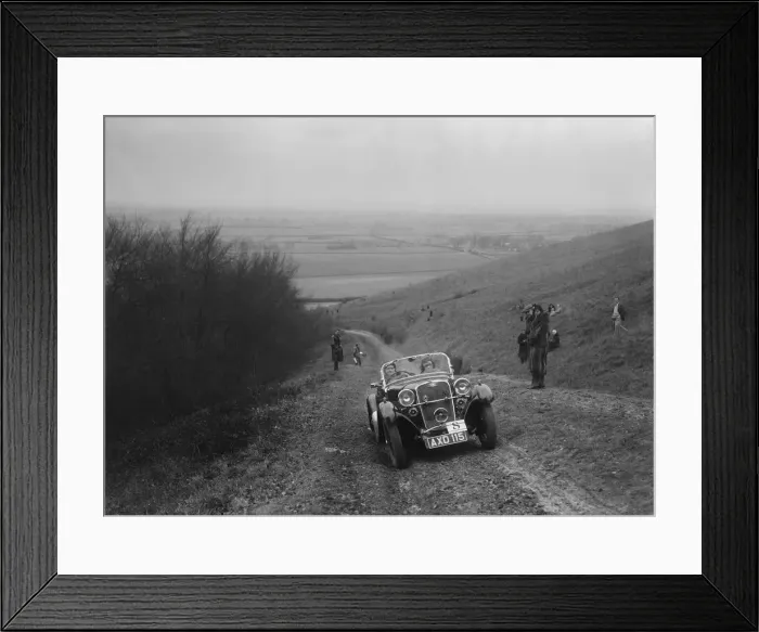 Framed Print : Singer 2-seater sports competing in a trial, Crowell Hill, Chinnor, Oxfordshire, 1930s Framed Print : Singer 2-seater sports competing in a trial, Crowell Hill, Chinnor, Oxfordshire, 1930s
