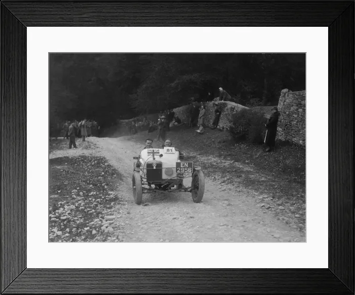 Framed Print : Special trials car competing in a motoring trial, Nailsworth Ladder, Gloucestershire, 1930s