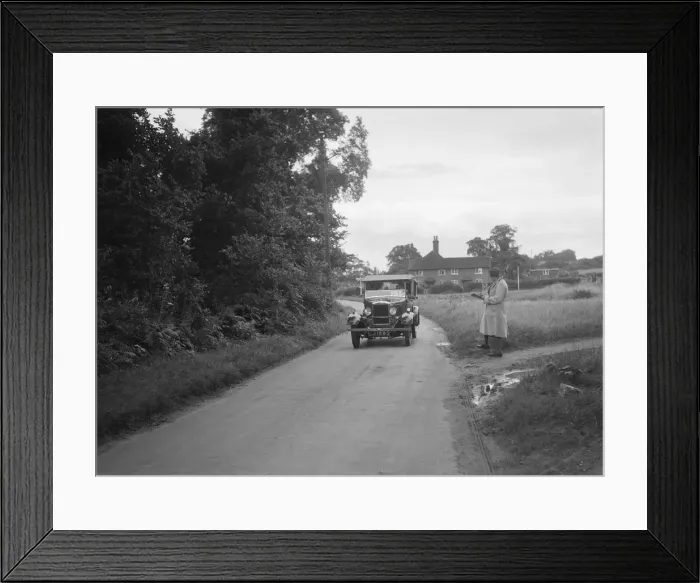 Framed Print : Morris Cowley Tourer taking part in a First Aid Nursing Yeomanry trial or rally, 1931 Framed Print : Morris Cowley Tourer taking part in a First Aid Nursing Yeomanry trial or rally, 1931