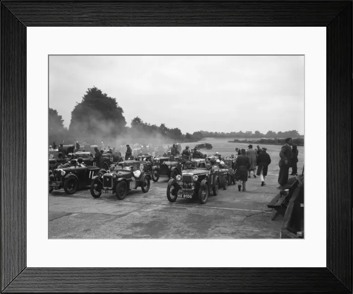 Framed Print : Cars on the starting grid for the Brighton & Hove Motor Club High Speed Trial Framed Print : Cars on the starting grid for the Brighton & Hove Motor Club High Speed Trial
