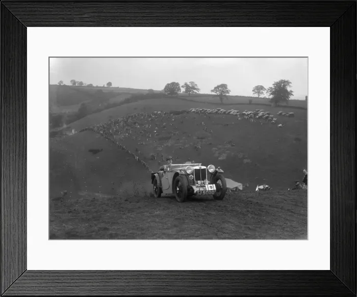 Framed Print : Cream Cracker Team MG PA of JM Toulmin at the Singer CC Rushmere Hill Climb, Shropshire 1935 Framed Print : Cream Cracker Team MG PA of JM Toulmin at the Singer CC Rushmere Hill Climb, Shropshire 1935