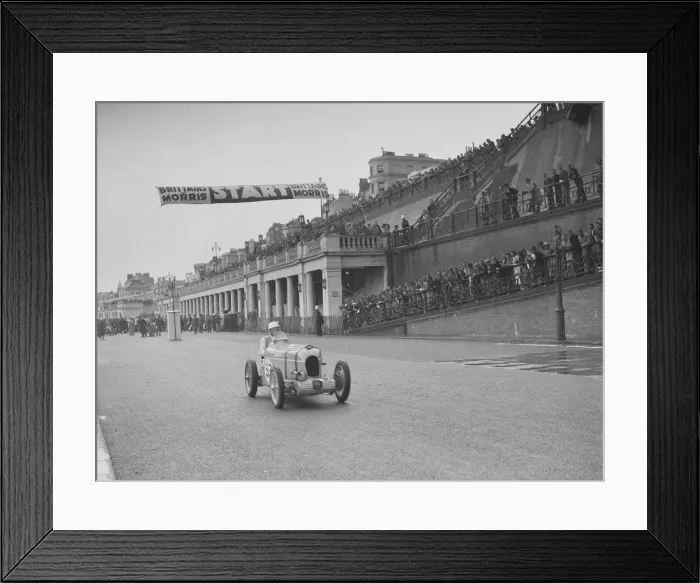 Framed Print : MG leaving the starting line in the Brighton Speed Trials, 1938. Artist: Bill Brunell Framed Print : MG leaving the starting line in the Brighton Speed Trials, 1938. Artist: Bill Brunell