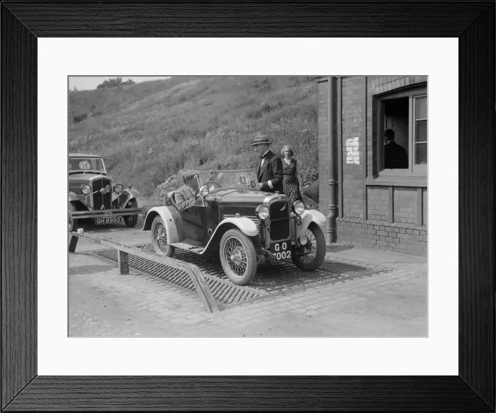 Framed Print : Triumph of J Wallis, winner of the Autocar Cup at the Middlesex County AC Hill Climb, c1930 Framed Print : Triumph of J Wallis, winner of the Autocar Cup at the Middlesex County AC Hill Climb, c1930