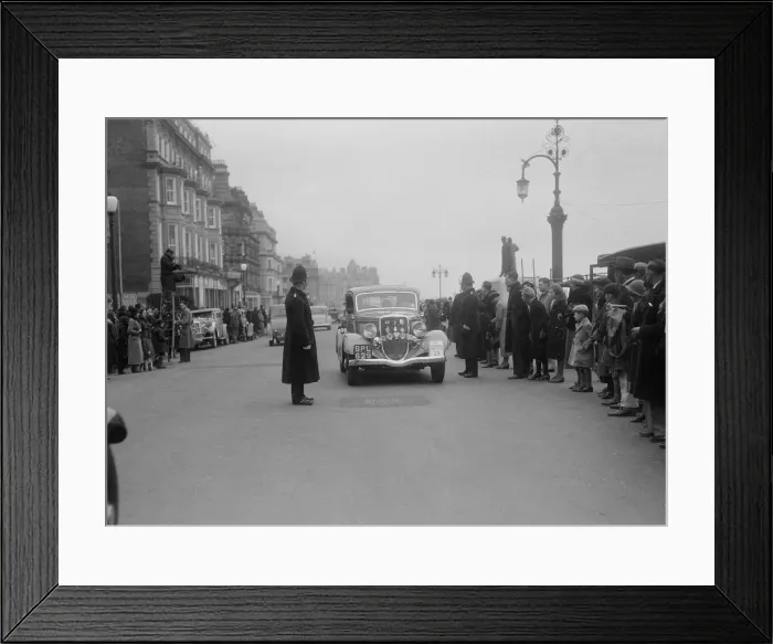 Framed Print : Ford V8 of K Hutchison at the RAC Rally, 1935. Artist: Bill Brunell Framed Print : Ford V8 of K Hutchison at the RAC Rally, 1935. Artist: Bill Brunell