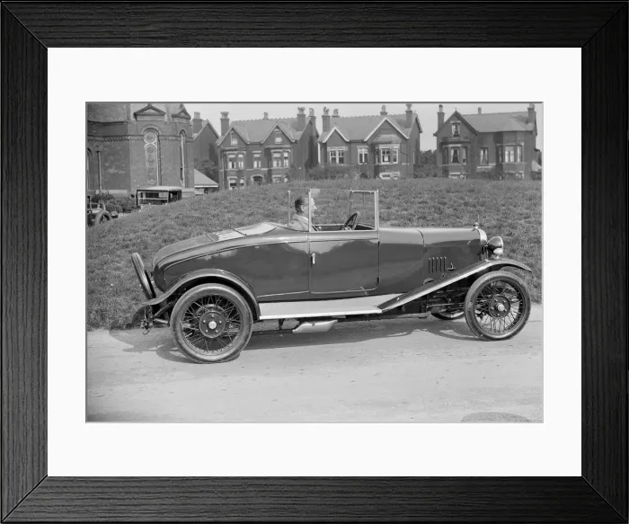 Framed Print : Alvis 10  /  40 at the Southport Rally, 1928. Artist: Bill Brunell