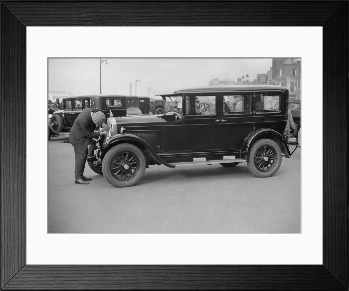 Framed Print : Willys-Knight car at the Southport Rally, 1928. Artist: Bill Brunell Framed Print : Willys-Knight car at the Southport Rally, 1928. Artist: Bill Brunell