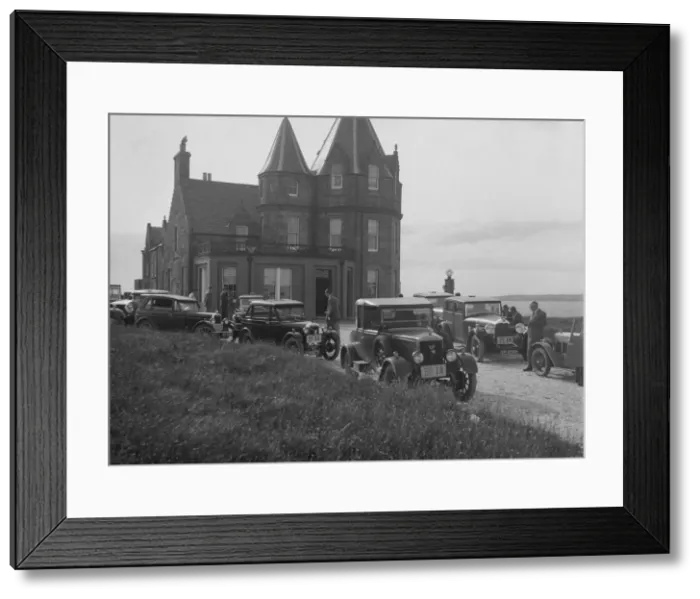Framed Print : Cars competing in the B&HMC Brighton Motor Rally, John O Groats, Scotland, 1930 Framed Print : Cars competing in the B&HMC Brighton Motor Rally, John O Groats, Scotland, 1930