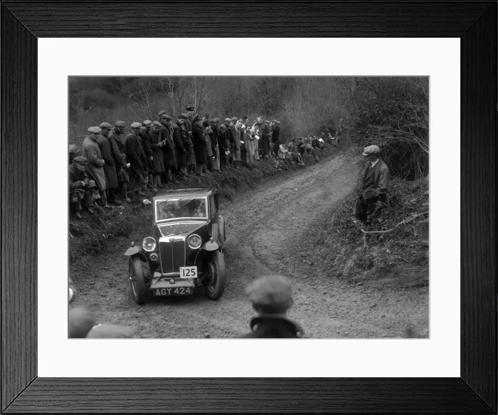 Framed Print : MG Magna of ASR Payne competing in the MCC Lands End Trial, 1935. Artist: Bill Brunell Framed Print : MG Magna of ASR Payne competing in the MCC Lands End Trial, 1935. Artist: Bill Brunell