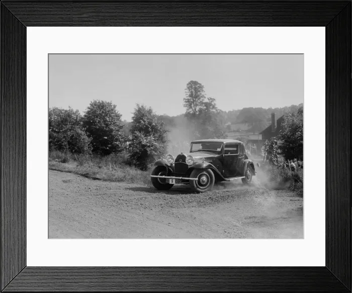 Framed Print : Bugatti Type 49 coupe, Bugatti Owners Club Hill Climb, Chalfont St Peter, Buckinghamshire, 1935 Framed Print : Bugatti Type 49 coupe, Bugatti Owners Club Hill Climb, Chalfont St Peter, Buckinghamshire, 1935