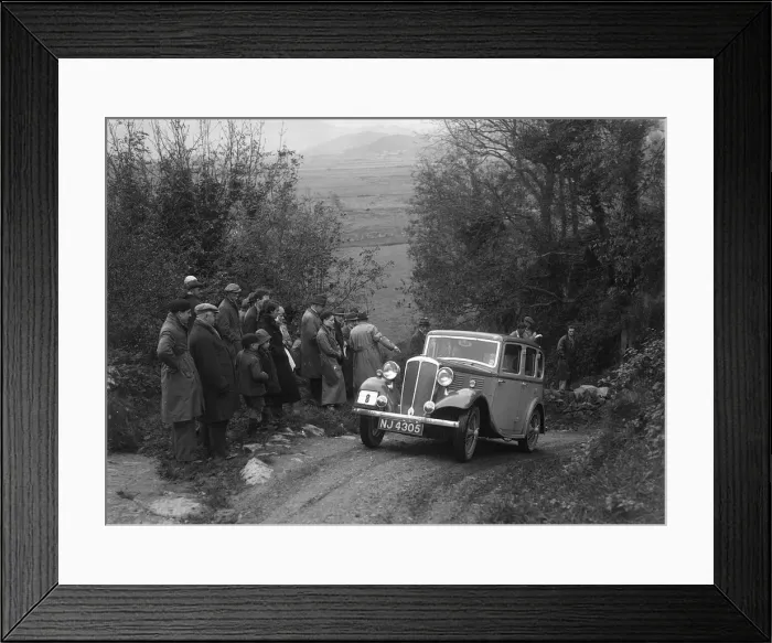 Framed Print : Standard Nine taking part in a Standard Car Owners Club trial. Artist: Bill Brunell Framed Print : Standard Nine taking part in a Standard Car Owners Club trial. Artist: Bill Brunell
