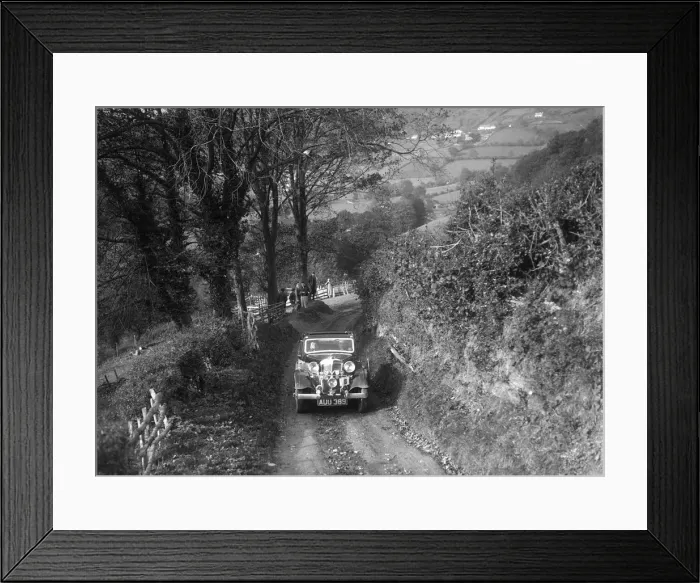 Framed Print : Standard Avon Ten taking part in a Standard Car Owners Club trial. Artist: Bill Brunell Framed Print : Standard Avon Ten taking part in a Standard Car Owners Club trial. Artist: Bill Brunell
