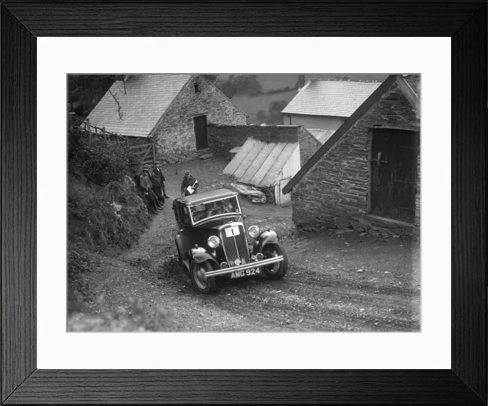 Framed Print : 1933 Standard saloon taking part in a Standard Car Owners Club trial. Artist: Bill Brunell Framed Print : 1933 Standard saloon taking part in a Standard Car Owners Club trial. Artist: Bill Brunell
